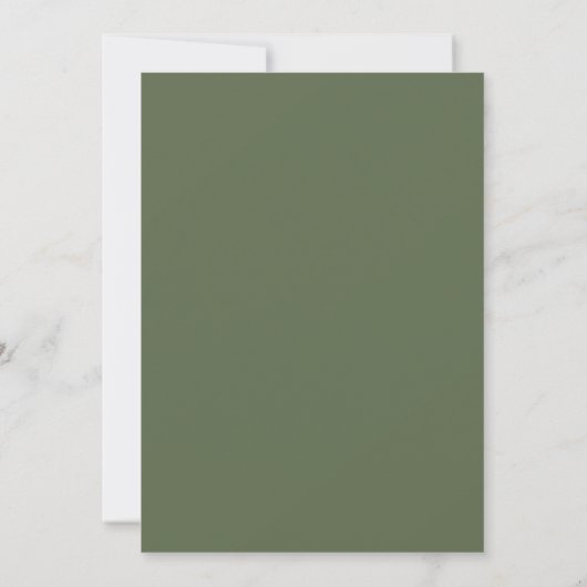 Invitation Mariage Monogramme minimal Palm Tree (Dos)