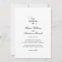 Mariage monogramme moderne élégant script