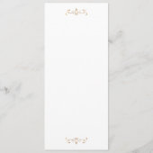 Invitation mariage monogramme or classique romantique (Dos)