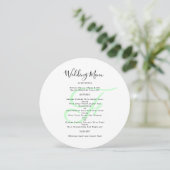 Invitation Mariage Monogramme rond Modèle (Debout devant)