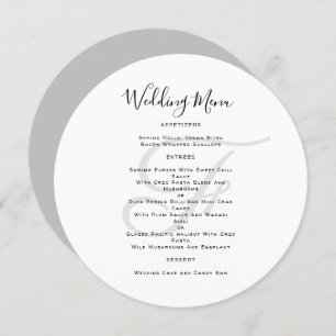 Invitation Mariage Monogramme rond Modèle