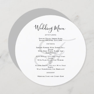 Invitation Mariage Monogramme rond Modèle