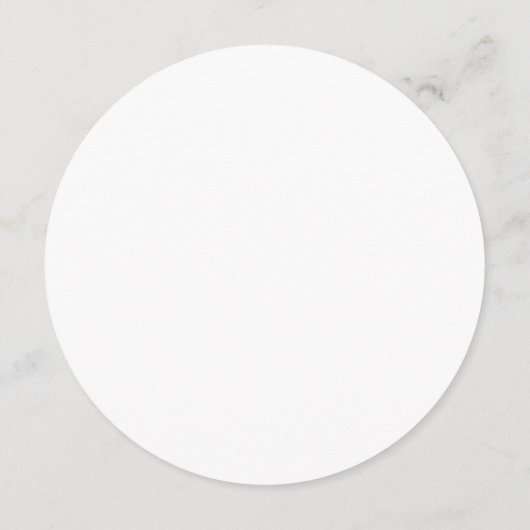 Invitation Mariage Monogramme rond Modèle de menu (Dos)