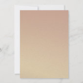 Invitation Mariage Monogrammé Rose Gold Bleu Nuit (Dos)