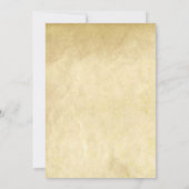 Invitation Mariage Monogramme Vintage Crest Parchemin antique (Dos)