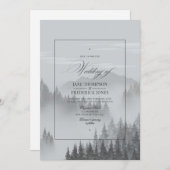 Invitation Mariage montagnard (Devant / Derrière)