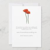 Invitation Mariage Montagne Floral Moderne 3 Photos Sauvegard (Dos)