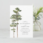 Invitation Mariage Montagne Moderne (Debout devant)