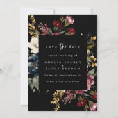 Invitation Mariage Moody Enregistrer La Date Papeterie (Devant)