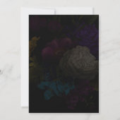Invitation Mariage Moody Floral Dark (Dos)