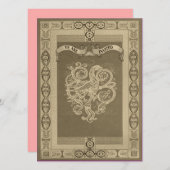 Invitation Mariage Motif celtique à la mode médiévale (Devant / Derrière)