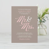 Invitation Mariage Motif Chic Zigzags (Debout devant)