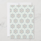 Invitation Mariage Motif de texture Vintage classique (Dos)