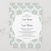 Invitation Mariage Motif de texture Vintage classique (Devant / Derrière)