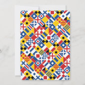 Invitation Mariage Motif du signal nautique (Dos)