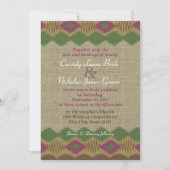 Invitation Mariage Motif du sud-ouest (Devant)