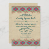 Invitation Mariage Motif du sud-ouest (Devant / Derrière)