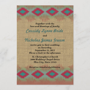 Invitation Mariage Motif du sud-ouest