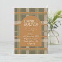 Mariage Motif écossais celte de Tartan