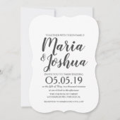 Invitation Mariage Motif en silo citron vert frais (Devant)