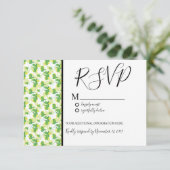 Invitation Mariage Motif sans couture Silo Lemon frais (Debout devant)