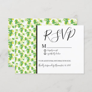 Invitation Mariage Motif sans couture Silo Lemon frais