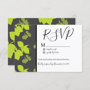 Invitation Mariage Motif Silo Lemon Lime gris transparent