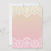 Invitation Mariage Motif Sunset Ombre Lace (Dos)