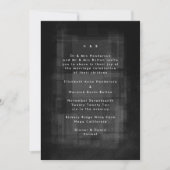 Invitation Mariage Motif texturé Unisex moderne (Devant)