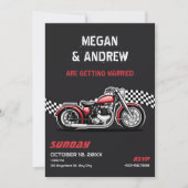 Invitation Mariage moto classique (Devant)