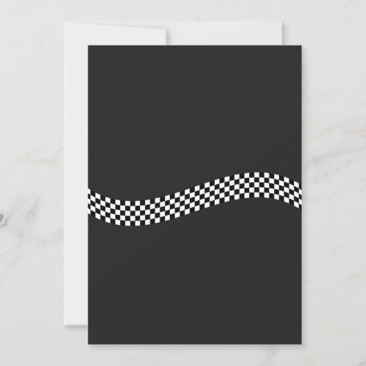 Invitation Mariage moto classique (Dos)