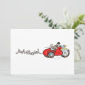 Invitation Mariage moto et side-car soirée (Debout devant)