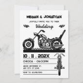Invitation Mariage moto vintage (Devant)
