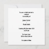 Invitation Mariage motocyclette Grooms (Dos)