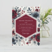 Invitation Mariage Murmure Floral de Bourgogne (Debout devant)