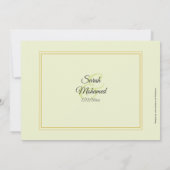 Invitation Mariage musulman à florale tonale (Dos)