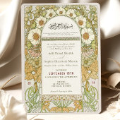 Invitation Mariage musulman Art Nouveau Mariage islamique