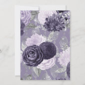Invitation Mariage musulman Heather Purple Arc Floral (Dos)
