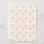 Invitation Mariage musulman musulman musulman blanc orné (Dos)