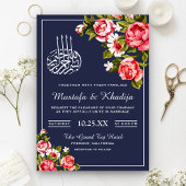 Invitation Mariage musulman musulman romantique de minuit