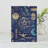Invitation Mariage Mystique d'Or Céleste (Debout devant)