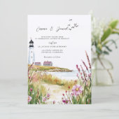 Invitation Mariage Naissant Phare (Debout devant)