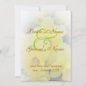 Invitation Mariage Narcisse (Dos)