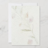 Invitation Mariage naturel botanique feuillu de jardin (Dos)