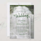 Invitation Mariage naturel de la cascade (Devant)