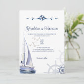 Invitation Mariage nautique (Debout devant)