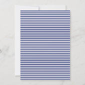 Invitation Mariage nautique Bateau bleu marine avec voiles Pe (Dos)