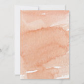 Invitation Mariage nautique Beach Coquille de mer Fleurs Rose (Dos)