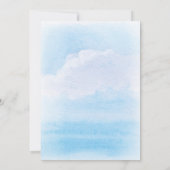 Invitation Mariage nautique du phare d'aquarelle (Dos)