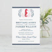 Invitation Mariage nautique moderne (Debout devant)
